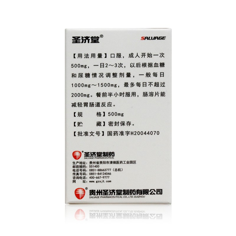 鹽酸二甲雙胍腸溶片(圣特)包裝縮略圖2