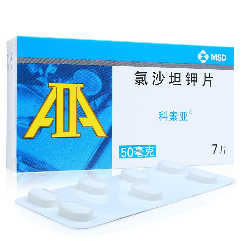 氯沙坦鉀片(科素亞)