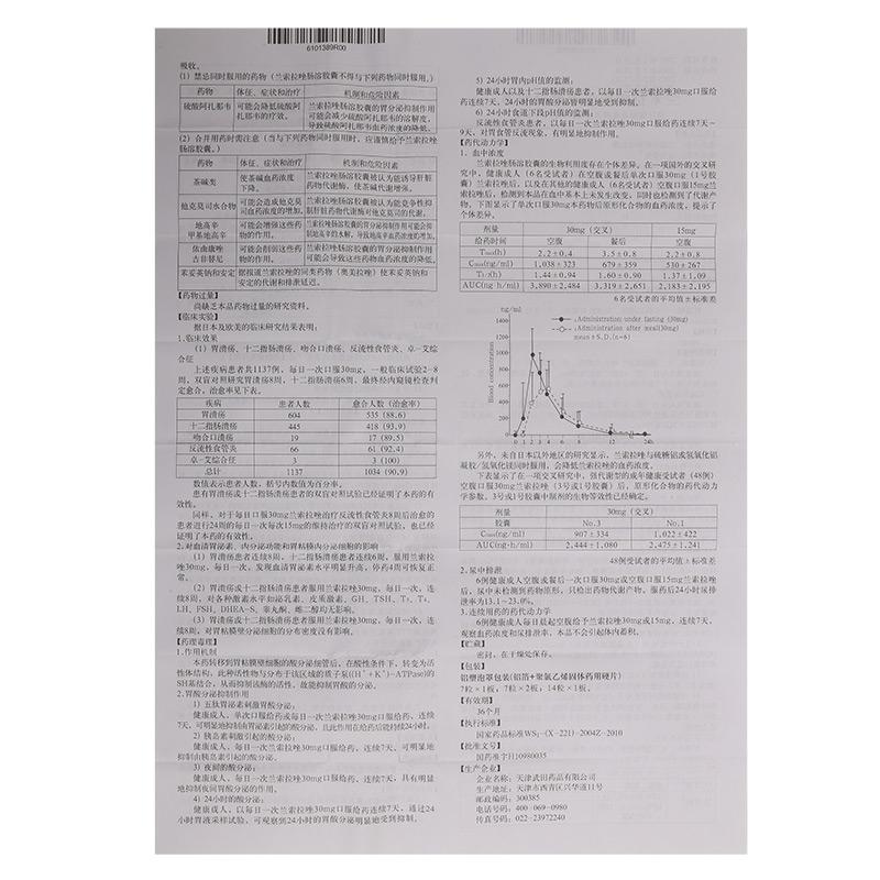 蘭索拉唑腸溶膠囊(達(dá)克普隆)包裝縮略圖4