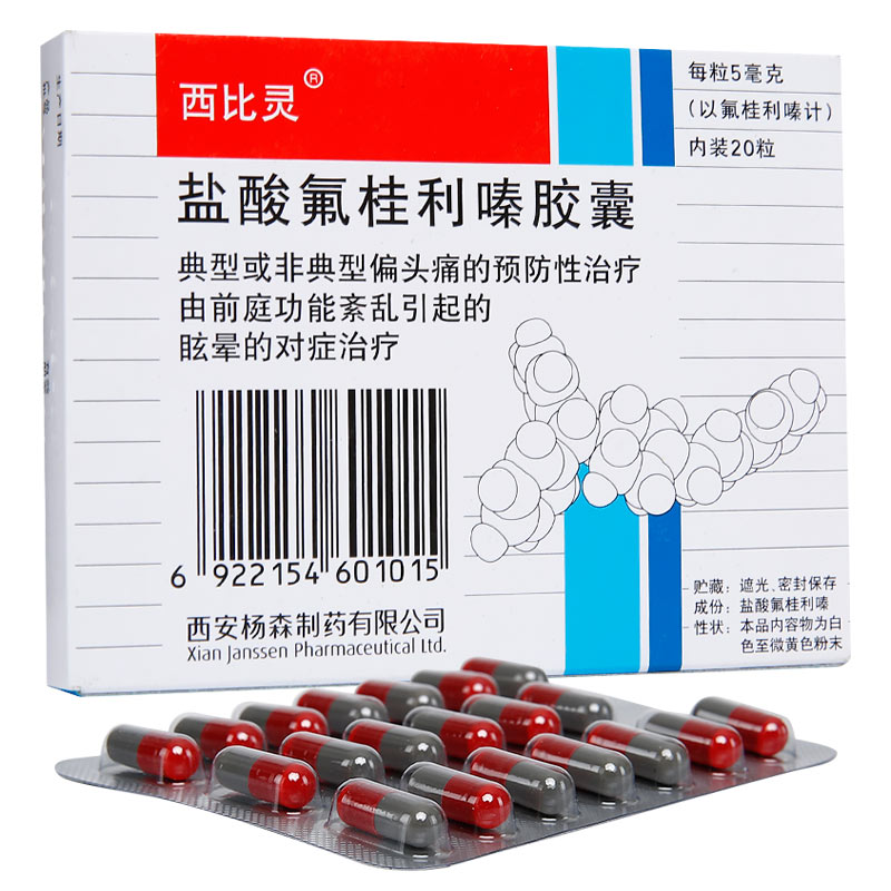 鹽酸氟桂利嗪膠囊(西比靈)